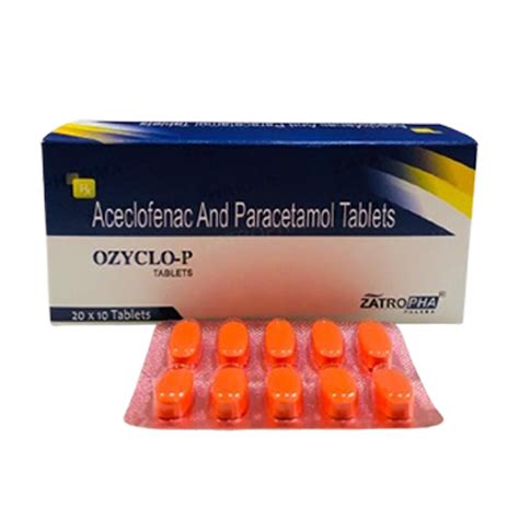 Ozyclo p - Aceclofenac And Paracetamol Tablets - Zatropha Pharma