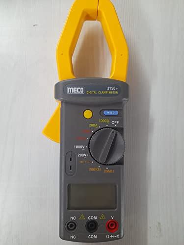 Naafie 3150+ Meco Manual Ranging Digital Clamp Meter WIth 1000V AC/DC ...