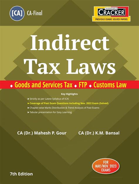 Buy Taxmann's CRACKER for Indirect Tax Laws (Paper 8 | IDT) – Covering ...