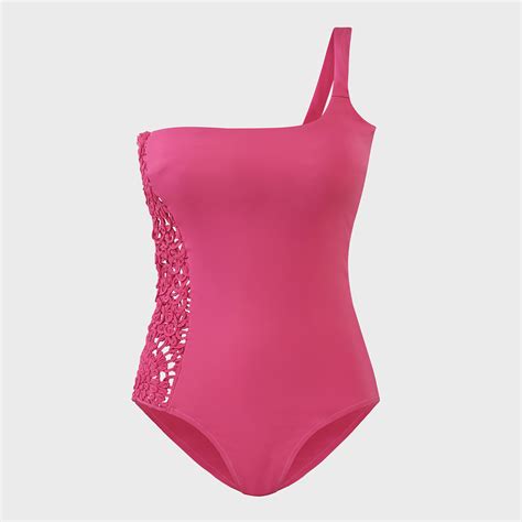 Chic One-Shoulder Swimwear-NYSW15-Pink – Nykd by Nykaa
