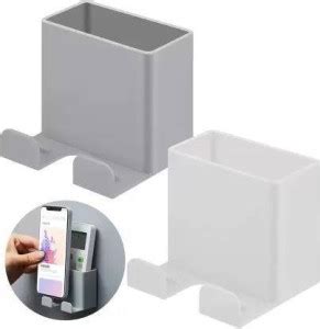 orbvia Wall Mounted Holder Storage Box Remote Control Mobile Phone Plug ...