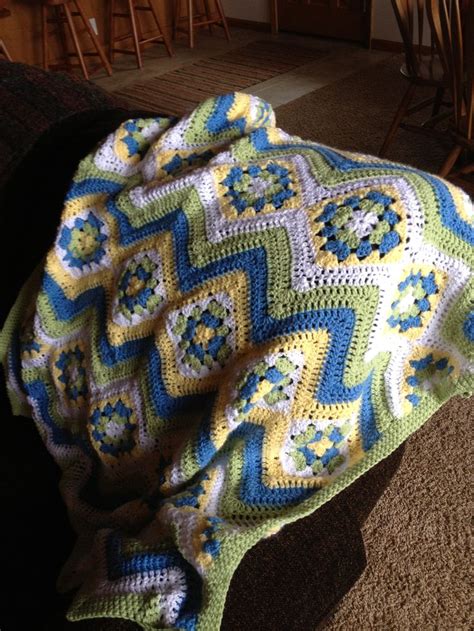 granny square ripple crochet pattern