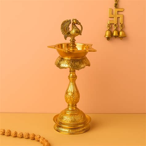 Brass Mahalakshmi kuthu vilakku – Pujalane