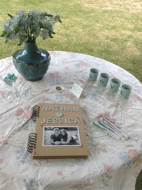 engagement party guest book