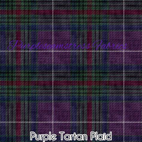 Purple Tartan Plaid Cotton Lycra – Purpleseamstress Fabric
