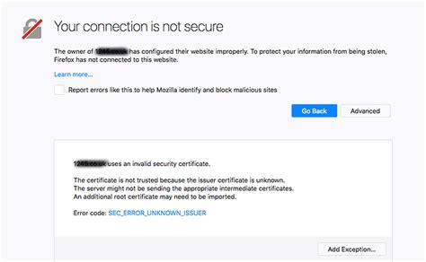 Image result for Error Code SEC Error Expired Issuer Certificate