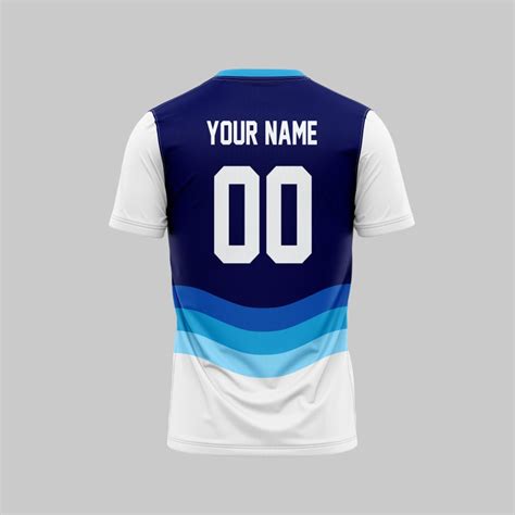 Blue Waves Customized Football Team Jersey Design | Customized Football ...
