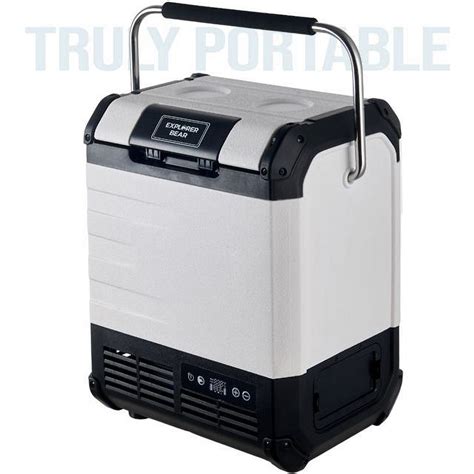 Explorer Bear UR10W 10L Portable Battery Powered Electric Cooler, AC/DC, Camping, Adventure ...