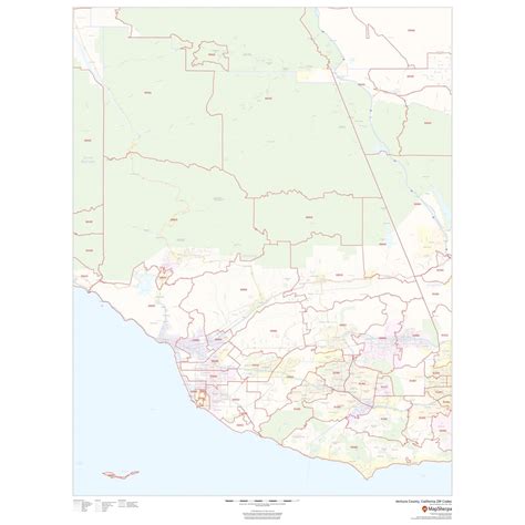 Mapa Del Código Postal De Ventura, California