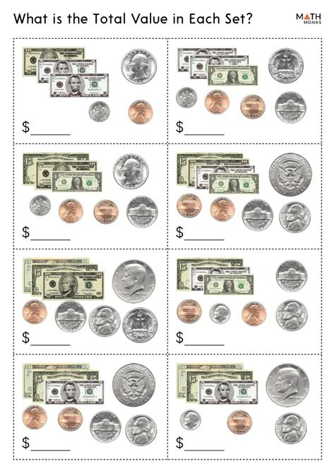 Money Math Worksheets 的图像结果