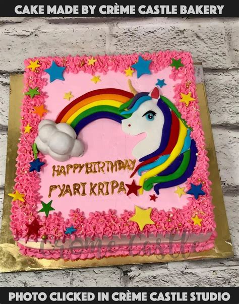 Unicorn Theme Cakes | Kids Cake Designs Noida & Gurgaon - Creme Castle ...