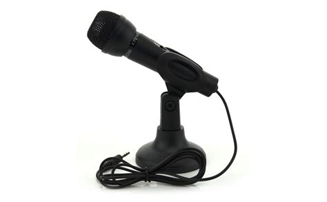 Technotech Omnidirectional 3.5mm Microphone with Stand for Laptop, PC ...