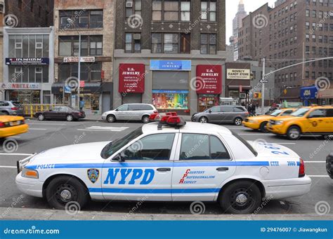 NYPD Ford Crown Victoria Police Car In NYC Editorial Photography ...