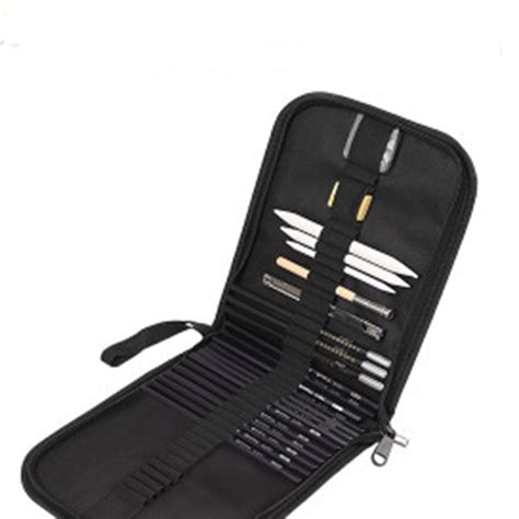 Buy Drawing Materials Sketch Drawing Pencil Zipper Pen Bag Set Marco ...