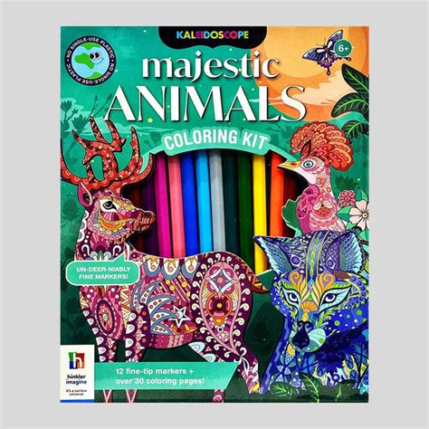 Kaleidoscope Majestic Animals Colouring Kit – Jaiman Toys