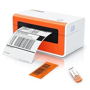 K Comer Shipping Label Printer 150mm/s High-Speed 4x6 Direct Thermal ...