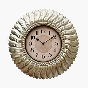 Buy Home Centre Corsica Flower-Shaped Plastic and Glass Wall Clock ...