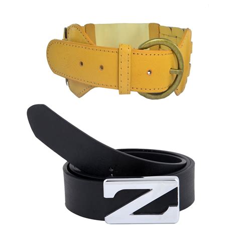 Buy Alphaman "Set of 2 Belts (1 Men's Belt + 1 Women's Belt)" "Two to ...