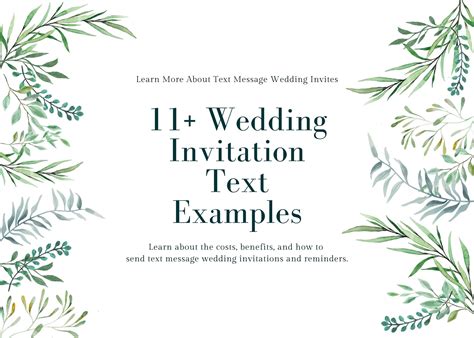 Wedding Invitation Texts | Send Texts for Your Wedding | TextSpot