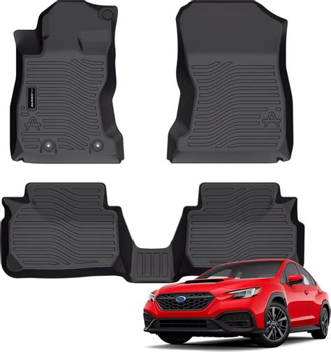 Auxko All Weather Floor Mats Fit for Subaru WRX 2022-2024 2025 TPE ...