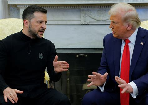 Reuters U.S. President Donald Trump welcomes Ukraine