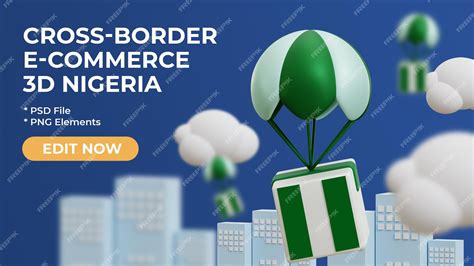 Premium PSD | A banner that says'the border of nigeria'on it