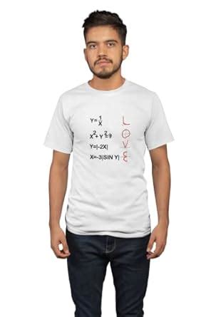 Buy REVAMAN Love Calculation -Clothes for Mathematics Lover White Round ...
