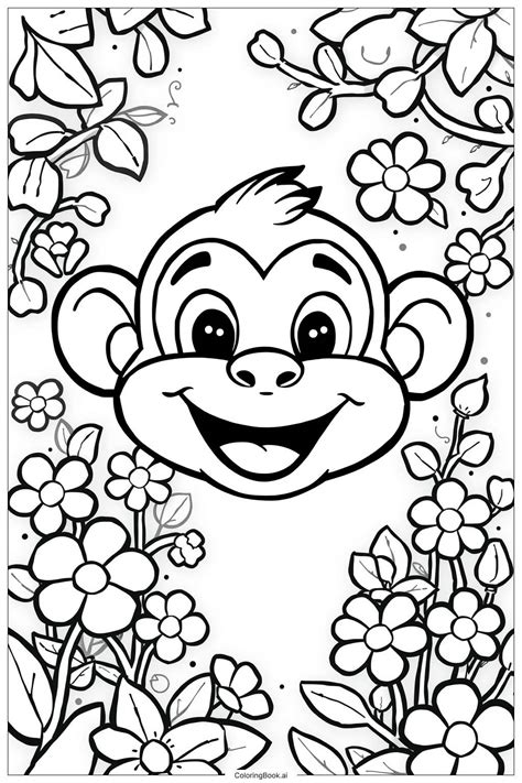 15 desenhos de macaco para colorir (PDF e PNG grátis)