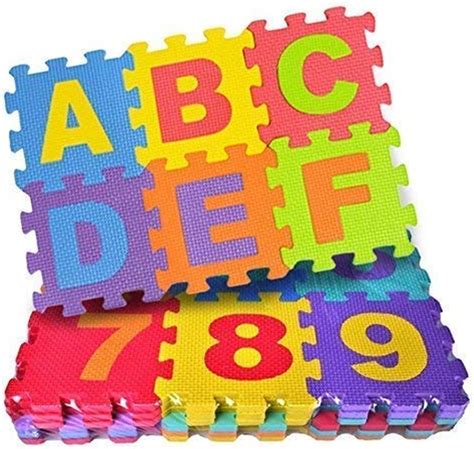 Buy FunBlast 36 Pieces Mini Puzzle Foam Mat for Kids, Interlocking ...