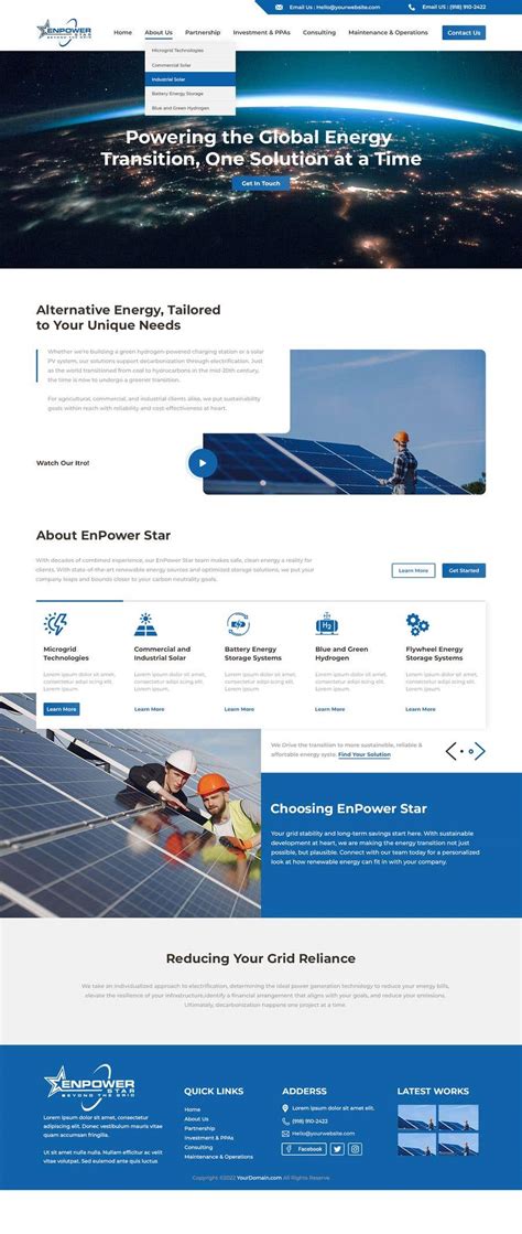 New Green Energy Consulting and Construction Website | Freelancer