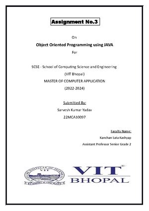 cg assignment from computer graphics - Computer science - VIT - Studocu