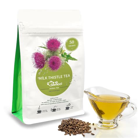 Amazon.com : Samcci - Milk Thistle Tea Bags, 50 Teabags, 3g/bag - 100% Natural Milk Thistle ...