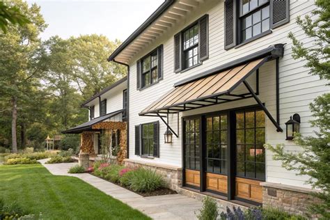 21+ Stunning Modern Farmhouse Window Awning Ideas