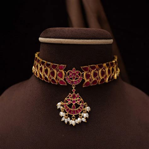 Kundan Choker Necklace & Polki Choker Necklace