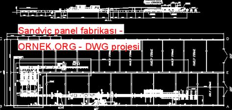 Proje Sitesi | Sandviç panel fabrikası Autocad Projesi