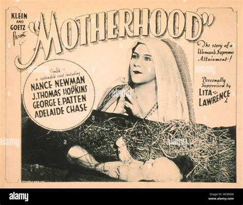 MOTHERHOOD: LIFE'S GREATEST MIRACLE, 1925 Stock Photo - Alamy