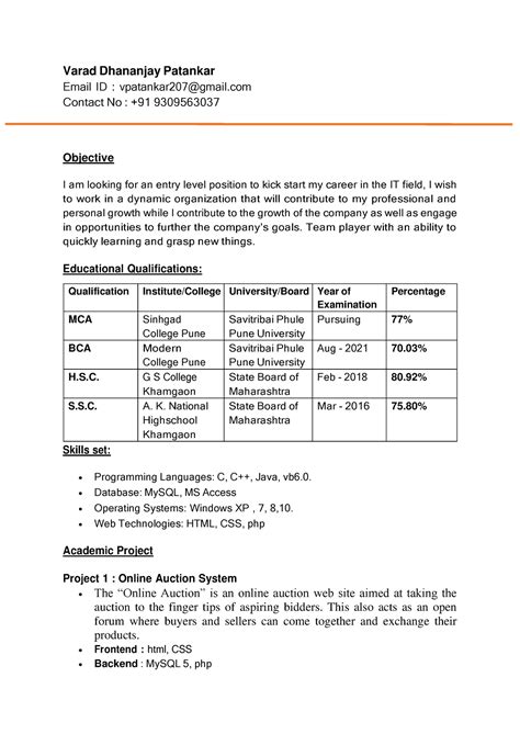Varad Dhananjay Patankar - Varad Dhananjay Patankar Email ID ...