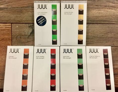 We have the Juul Pods! Creme Brulee, Fruit, Mint, Virginia Tobacco and ...