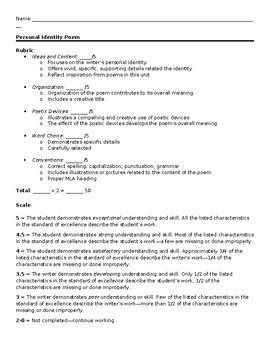 Identity Poem Examples 的图像结果