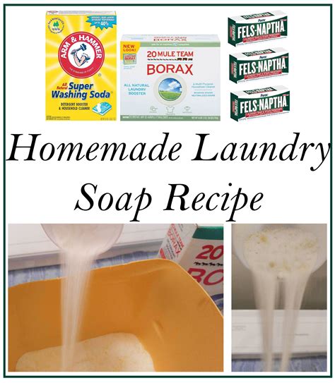Homemade Laundry Soap Recipe Borax - Homemade Ftempo