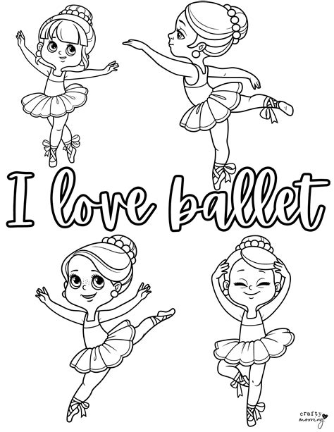 Free Printable Ballerina Coloring Pages | Fanny Printable