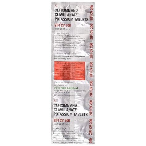 Zifi CV 200 - Strip of 10 Tablets : Amazon.in: Health & Personal Care
