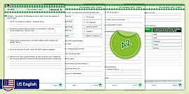 ESL Curriculum (US-English Version) Level 7, Lesson 2 Activity Sheet