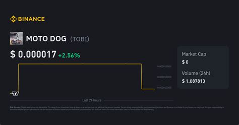 MOTO DOG Price | TOBI Price Index, Live Chart and USD Converter - Binance
