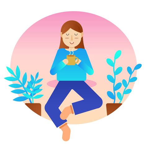 Women Feel Relax Vector 256505 Vector Art at Vecteezy