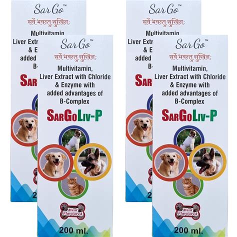 Buy SarGoLiv-P Advanced Liver Syrup for Dogs & Cats Enriched with ...