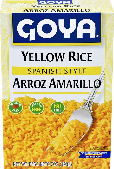 Goya Instant Spanish Style Yellow Rice, Flavorful Side Dish, 7 oz ...