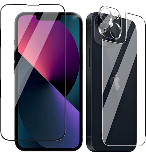 TECH KONNECT iPhone 14 Front Back Screen Protector with Camera Lens ...