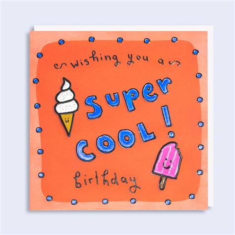 Topsy Turvy Super Cool Birthday! - Garlanna Greeting Cards