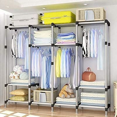 Buy THICK Steel Tube Frame Simple Wardrobe Home Cloth Storage Modern ...